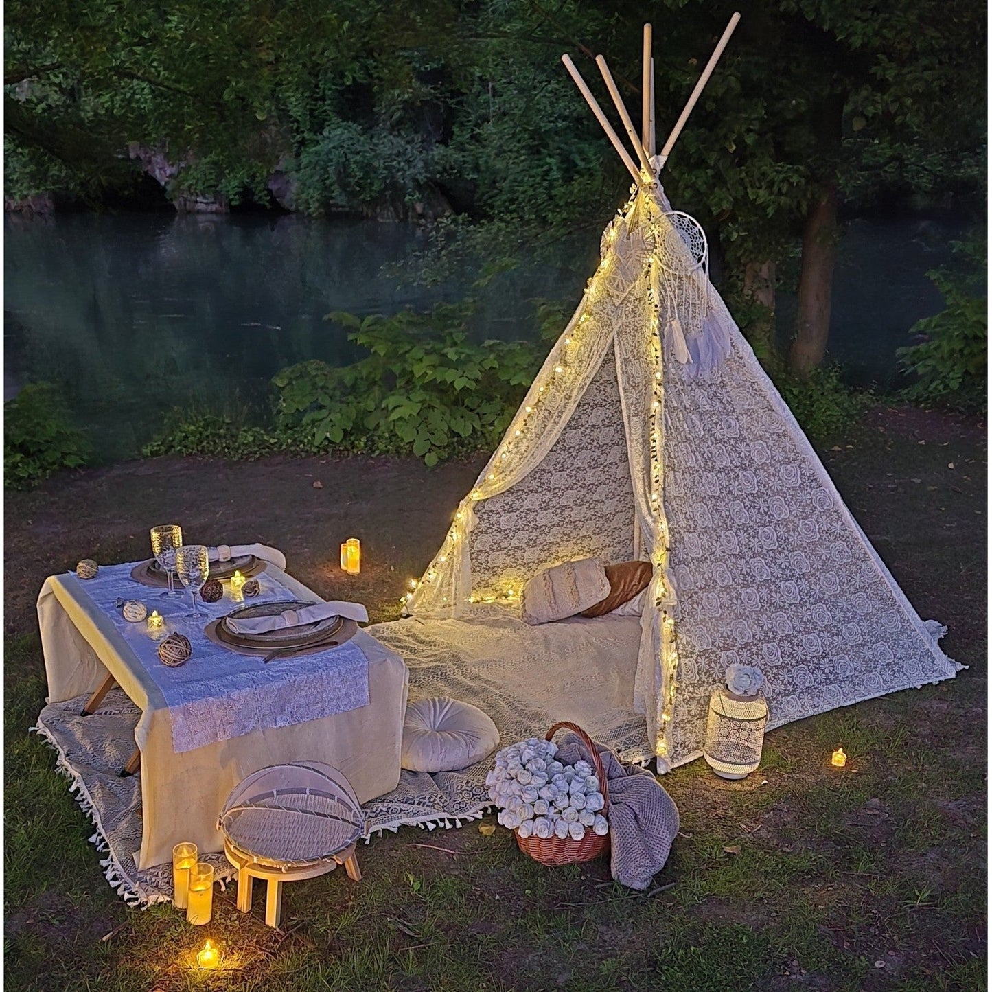 🌳 Pique-nique romantique sur l'herbe