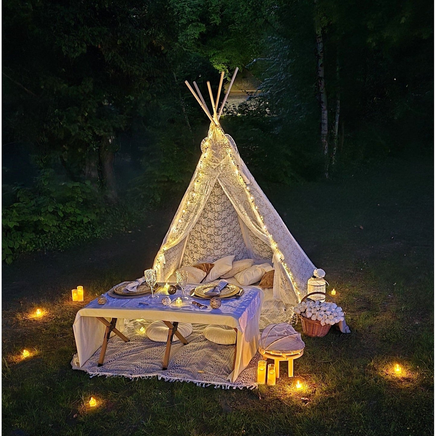 🌳 Pique-nique romantique sur l'herbe