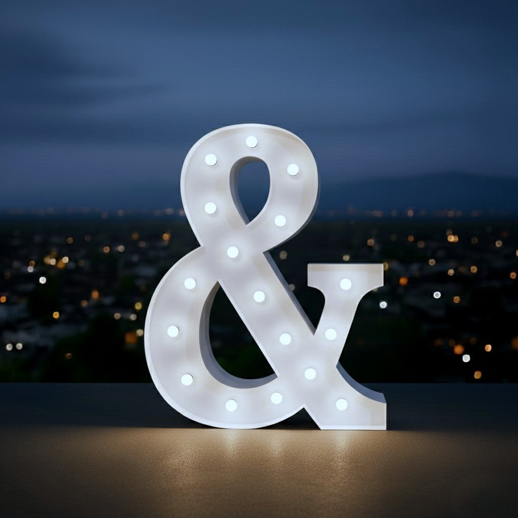 Lettres/Chiffres/Symboles géants lumineux de 1m20 avec LEDS RBG couleurs au choix