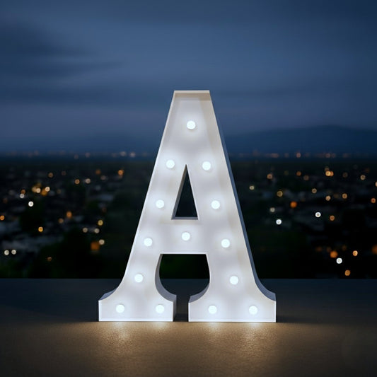 Lettres/Chiffres/Symboles géants lumineux de 1m20 avec LEDS RBG couleurs au choix