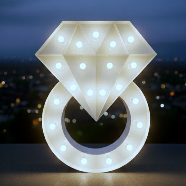 Lettres/Chiffres/Symboles géants lumineux de 1m20 avec LEDS RBG couleurs au choix