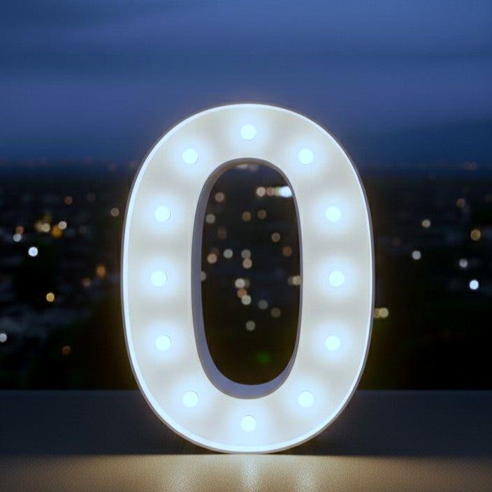 Lettres/Chiffres/Symboles géants lumineux de 1m20 avec LEDS RBG couleurs au choix