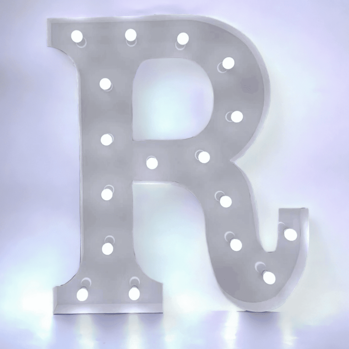 Lettres/Chiffres/Symboles géants lumineux de 1m20 avec LEDS RBG couleurs au choix